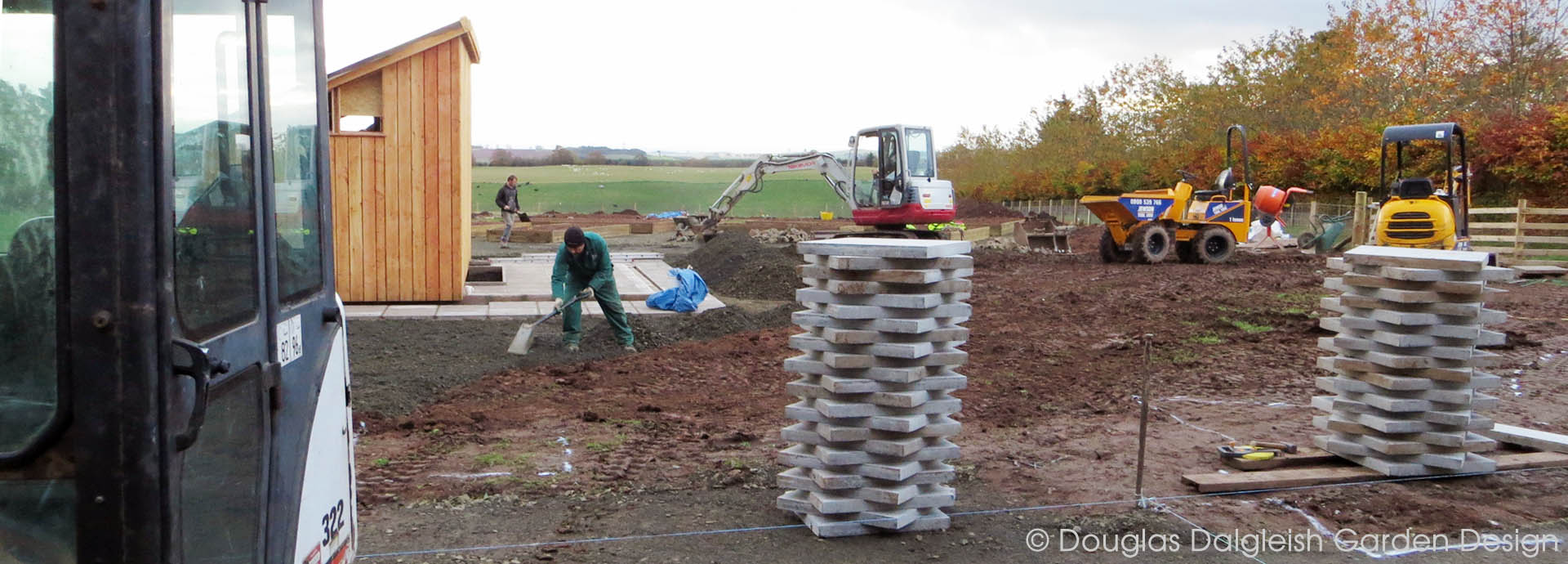 mechanised garden construction